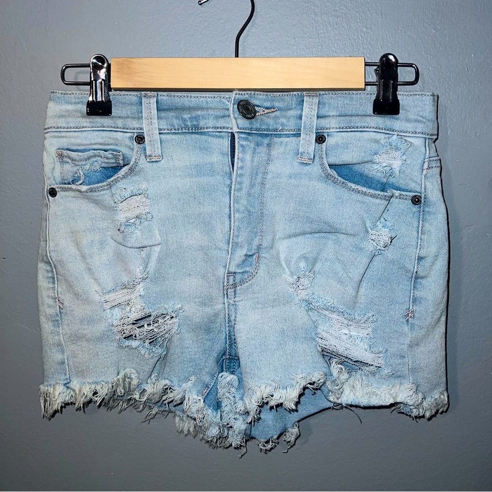 Mudd Flx Stretch High-Rise Jean Shorts